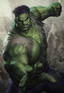 Hulk Statue Art via Artgerm on deviantART